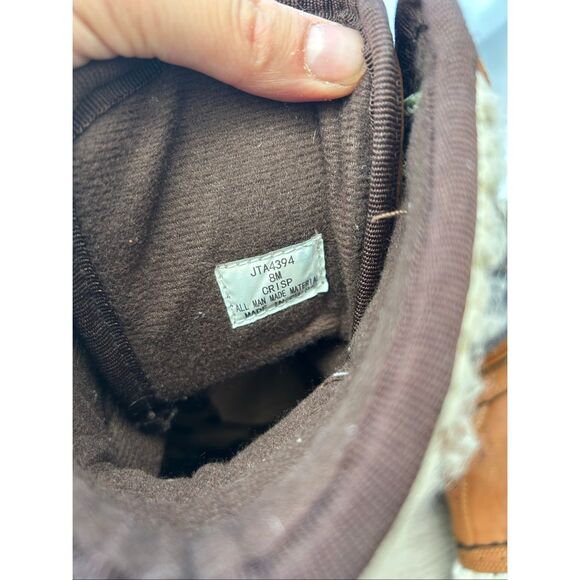 Polo Ralph Lauren Women's Ripple Winter Boots Size 8 brown w knitted top winter - Picture 5 of 6